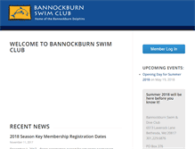 Tablet Screenshot of bannockburnpool.com